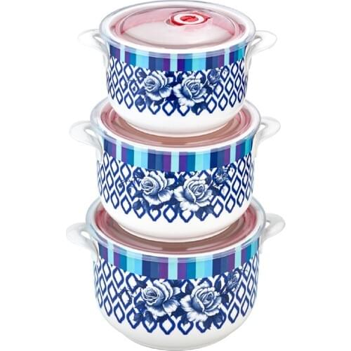 Rooz Porcelain Triple Storage Container 1521