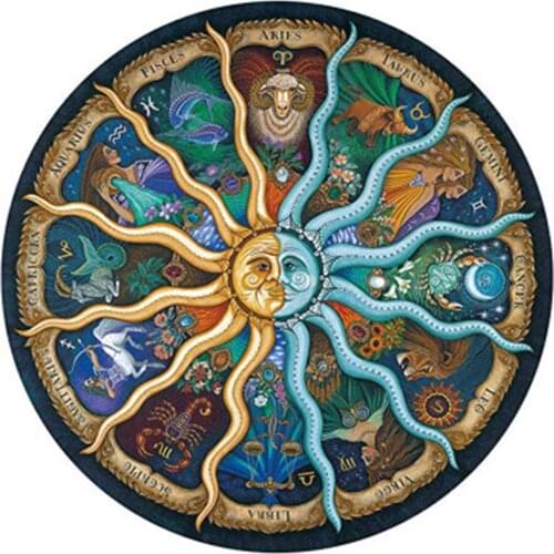 Hot Selling Paper Jigsaw Puzzle Round Educational Intellectual Learning Family Game for Home LBV