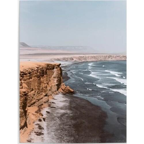 HD Printed Modular Canvas Painting Cliff Coast Nature Scenery Sea Poster For Living Room Home Decor Wall Art Pictures Framework