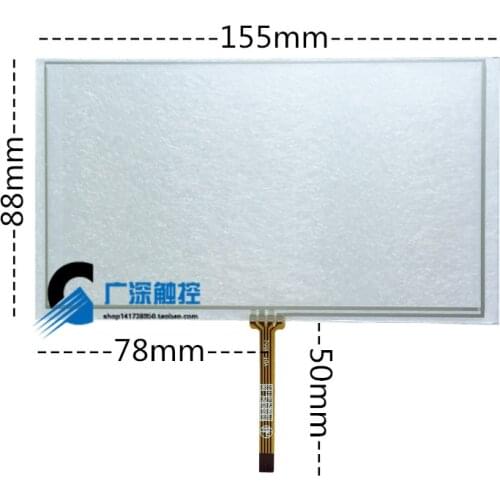 New 155*88mm 155*88 mm 155mm * 88 mm 4 Wire Resistive 6.2 " 6.2 inch Touch Screen Panel Digitizer for Car DVD PLC 155x88mm