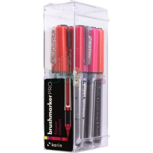 Original poland Karin brush marker PRO 12 flower color set flexible soft pen for artist drawing watercolor pen art supplies
