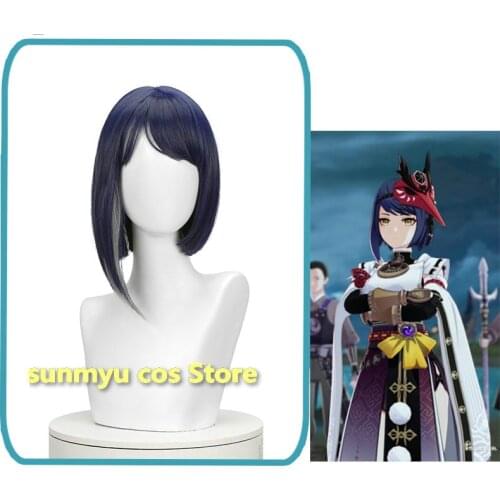 Game Genshin Impact Kujou Sara Wig Cosplay Halloween