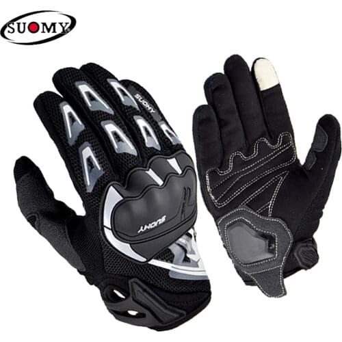 Big discount selling SUOMY gloves Breathable Summer Motorcycle Gloves anti-slip shockproof motocross motorbike gloves Guantes