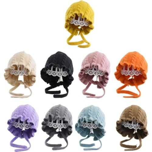 Princess Baby Girls Knit Winter Warm Hat Newborn Bonnet Enfant Hats Kids Cap