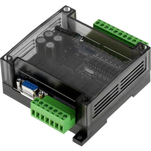 PLC Industrial Control Board DC24V FX1N- 14MR Industrial Control Board PLC Programmable Logic Controller Relay Output Control