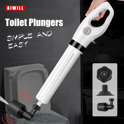 AIWILL pipeline dredge toilet tank to toilet drain dredge household drain pipe dredger Toilet Plungers Air Power Drain Blaster