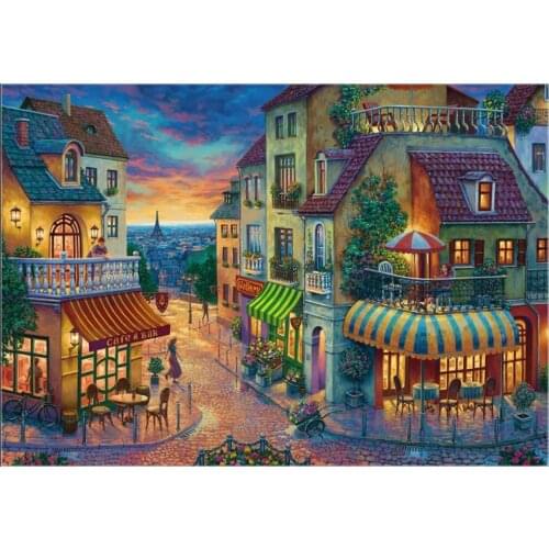 Counted Cross Stitch Kits Needlework Embrodery - Crafts 14 ct Aida DMC Color DIY Arts Handmade Home Decor - An Evening in Paris