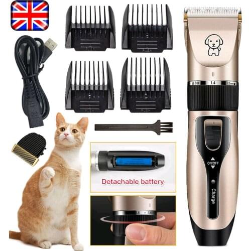 Dog Hair Trimmer USB Rechargeable Pet Clipper Grooming Kit No Noise Dog Haircut Cat Hair Trimmer with Cutter Head