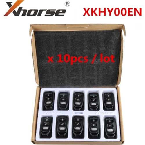 XHORSE XKHY00EN X007 Wired Universal Remote Key 3 Buttons for Hyundai Type English Version 10pcs