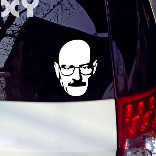 Heisenberg Vinyl Car Window Decal Breaking Bad Walt White Cook Sticker Car stickers/ Reflective silver