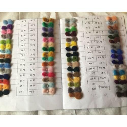 WFPFBEC 27colors 5g/10g/20g/50g/100g/color wool for felting