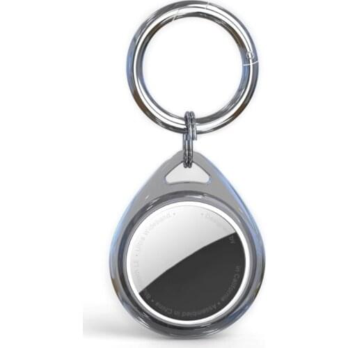 Water Drop-shaped Protective Cover Anti-lost Case For Airtags Device Keychain Anti-scratches Sleeve Transparent TPU Case