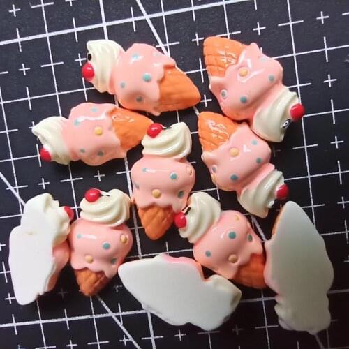 1pcs/lot resin flat back light pink cheery Ice 20mm simulation of food Cabochon Scrapbook DIY phone decoration B408-11