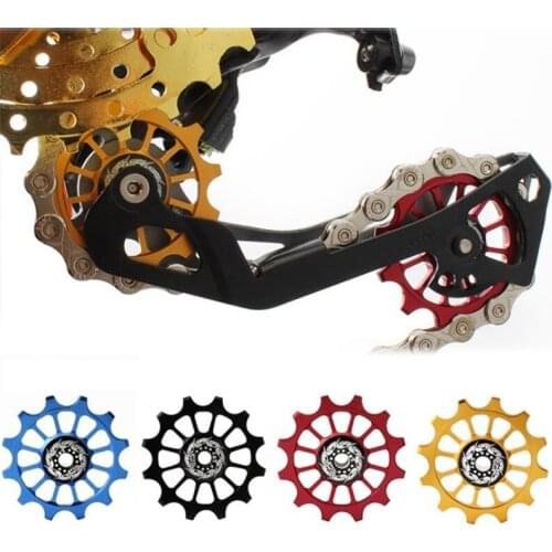 12T Mountain Road Bicycle Rear Wheel Bearing Guide Wheel Ceramic Bearing Wheel Bike Pulley Bicycle Parts