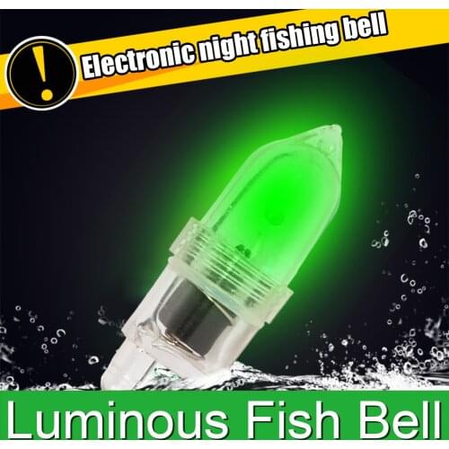 2PC LED Fishing Rod Tip Night Light Explosive Flash Smart Sensor Rod Tip Strike Alert with Batteries Fishing Accessories Tackles