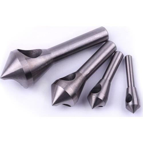 4PC Steel Wood Countersink Debur Deburring Tool Deburing Set Hole Countersinker