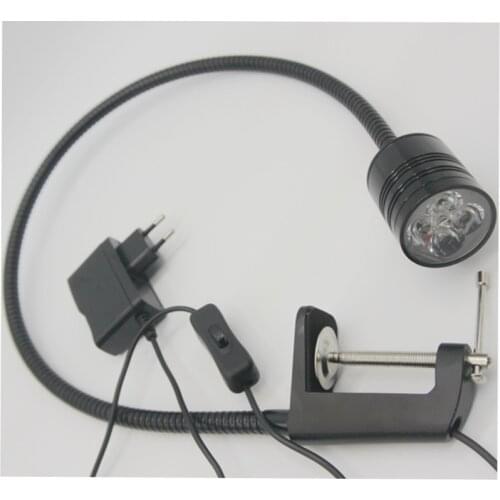 5W Bright Led Flexible Pipe Work light Clamp To Dental Surgery Light Inspection Light With Plug