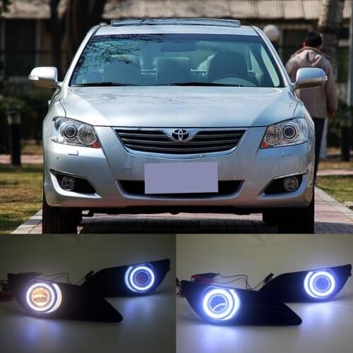 Car LED DRL Daytime Running Light Fog Lamp Angel Eyes Kit For Toyota Camry 2006-2007-2008years