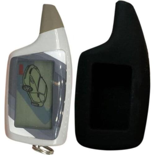 M5 LCD Remote Control Key + Silicone Case For Russian Scher Khan M5 Scher-Khan Magicar 5 keychain LCD two way car alarm system