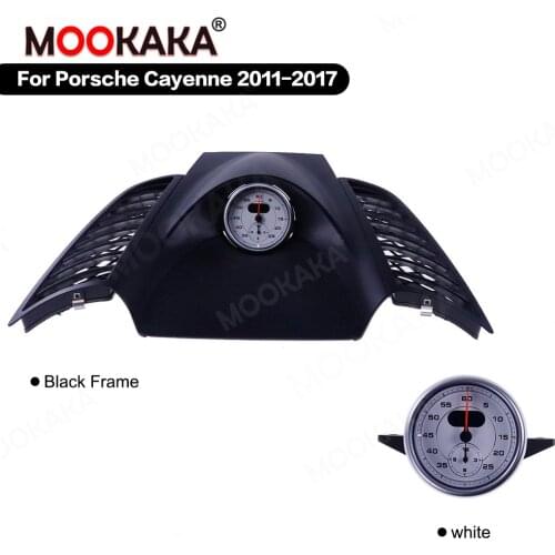 For Porsche Cayenne 2011-2017 Car Console Dashboard Stopwatch Inner Dash Board Clock Compass Box and Needle Synchronised Time