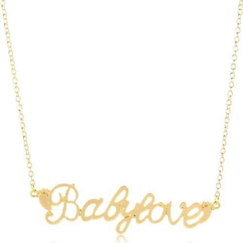 Europe/US fashion babylove Letter pendant lovely English word necklace gift for mom/girlfriend party jewelry