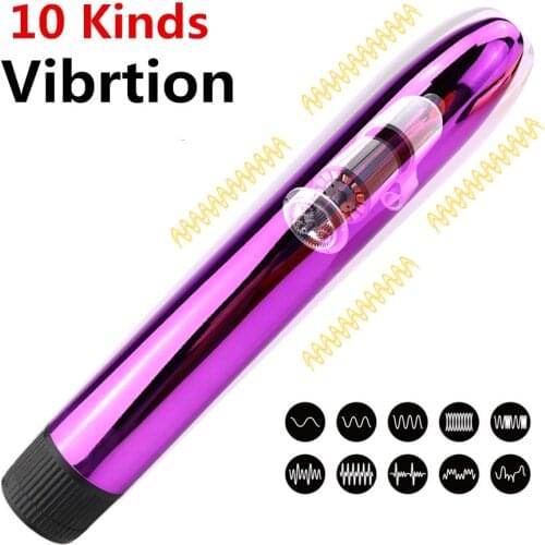 Dildo Vibrator For Woman Vagina Masturbator 10 Vibration G-Spot Clitoris Stimulator Bullet Vibrating Massage Sex Toys For Women