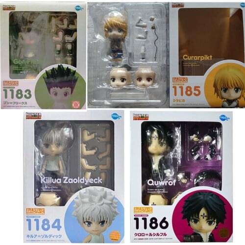 Anime Hunter X Hunter Figure Killua Zoldyck #1184 Gon Freecss #1183 Kurapika #1185 GON·FREECSS #1186 PVC Action Figure Toys Gift