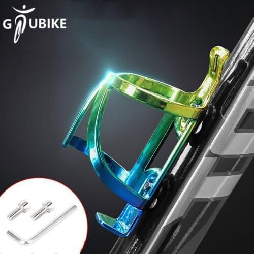 GTUBIKE Electroplating Riding Colorful Kettle Holder Bracket Bicycle Bottle Cages Cycling Lightweight Drink Water Bottle Rack
