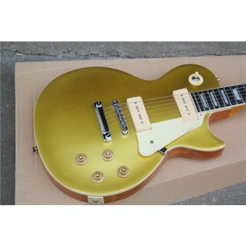 Stock classic jazz 6 string electric guitar, gold body, payment directly shipped, color optional