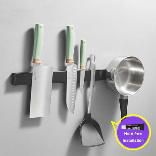 Professional Magnetic Knife Strip Stainless Steel Magnetic Knife Holder Rack Kitchen Knife Bar 30 cm KC0314