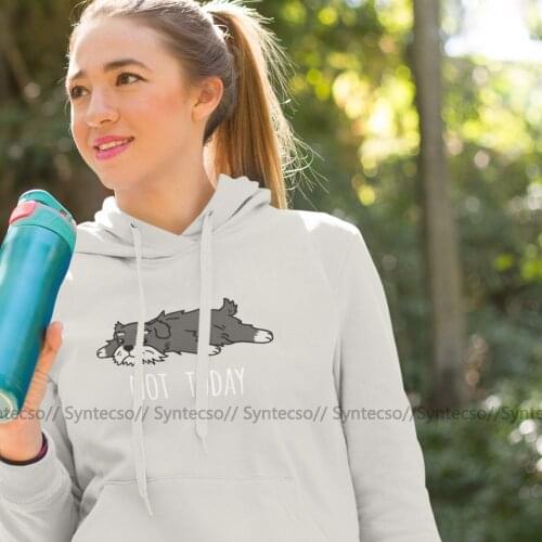 Miniature Schnauzer Hoodie Funny Not Today Schnauzer Hoodies Sweet Oversize Hoodies Women Cotton Street wear Pullover Hoodie