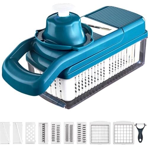 Multifunctional Fruit Vegetable Cutter Grater Shredders Drain Basket Kitchen Tools