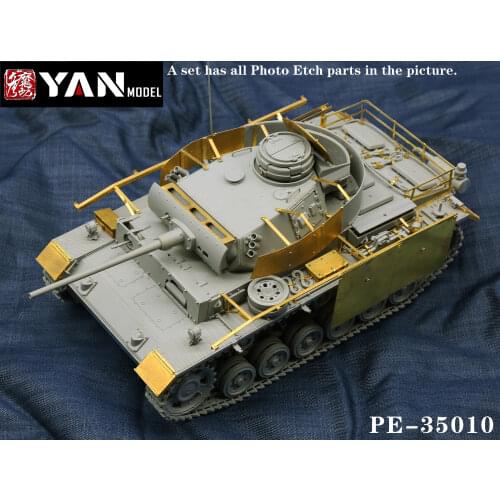 Yan Model PE-35010 1/35 Pz.Kpfw.III Ausf.M Detail Up Set for Takom 8002