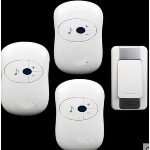 Bell kits w/ 3 receivers&power by AAA battery Waterproof 280m work wireless doorbell,wireless door chime,wireless bell,door bell