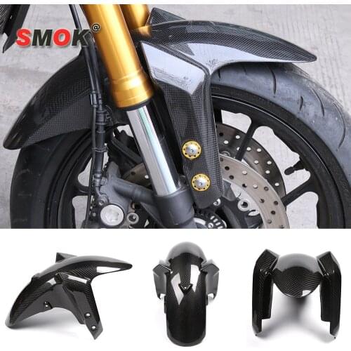 SMOK Carbon Fiber Front Fender Sand Cover Splash Mud Dust Cover for Yamaha MT09 FZ09 2014 2015 2016 2017 2018 2019 2020