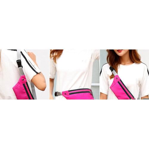 1pc Professional Running Zip Bag Waterproof Sports Chest Shoulder Bags Belt Bum Pouch Unisex Waistbag Hiking Outdoor Accessories