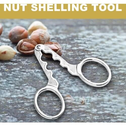 Durable Alloy Melon Seed Opener Clamp Nutcracker Practical Sunflower Cracker Tongs Walnut Sheller Pliers Shelling Gadgets