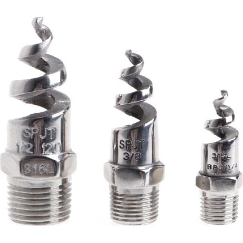 1/4" 1/2" 3/8" Stainless Steel Spiral Cone Atomization Nozzle Spray Sprinkler Heads