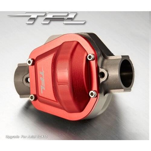 TFL RC Car accessories AXIAL SCX10 Rock Crawler Red Parts Upgraded Front Differential Cover TH01763-SMT6
