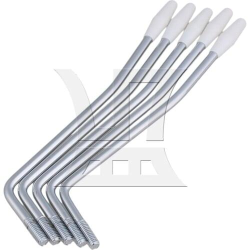 Yibuy 6mm Diameter Chrome Electric Guitar Tremolo Arm Whammy Bar Direct Insertion Style
