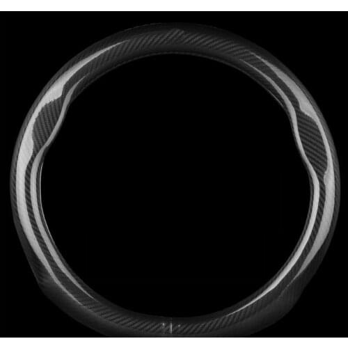 Universal Size M15" 38cm Car Steering Wheel Cover Sport Racing Carbon Fiber Leather