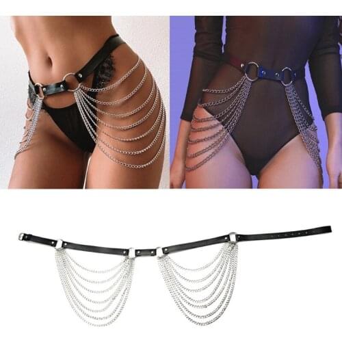 Sexy waist chain belt waistband Female Long Tassel Layered Belly Chain Waist accessories Rave Body Jewelry