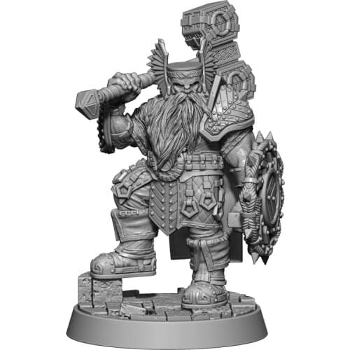1/32 56mm Resin Model Kits Dwarves Dwarf Warrior Figure Unpainted No Color RW-198