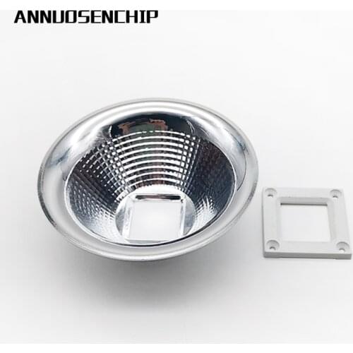 100set 104MM Diameter Aluminum Led Lamp Reflector Cup Bowl Case For 20W - 100W 25X25MM High Power Led Emitter Spotlight