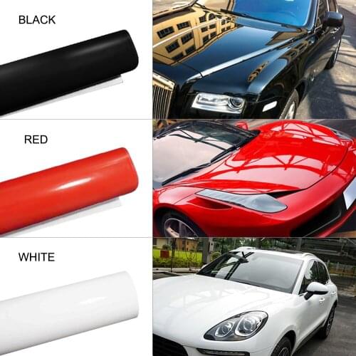 1520 * 300mm Stretchable Glossy Vinyl Film Protective PVC Car Vinyl Wrap Stickers with Air Release Car Styling Accessories