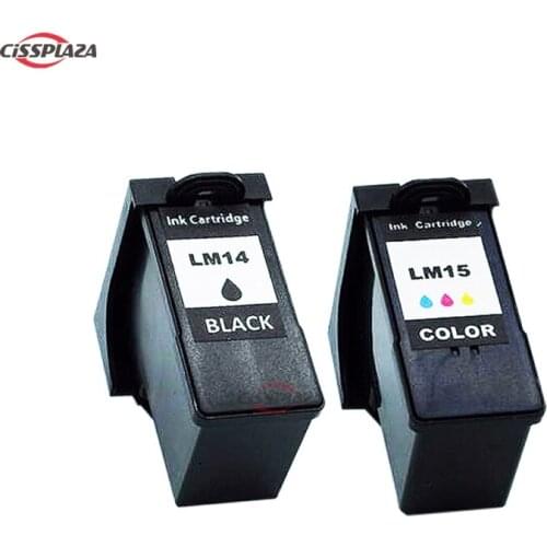 2pcs Ink Cartridge For Lexmark 14 15 Black & Tri-Color Ink Cartridges for Lexmark Z2300 Z2320 X2650 X2600 X2670 LM14 15