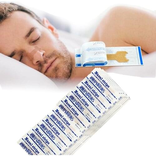 200Pcs Breath Nasal Strips Anti Snore Stop Snoring Right Aid Nose Clip Good Sleeping Patch Product Easier Breath