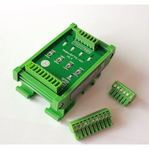 4-Channel Differential to Single-ended Signal Converter Collector Servo Encoder 2MHz Inverter Connected to PLC Fully Compatible