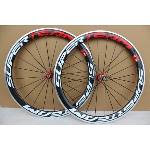 700C Carbon Wheels 50mm Clincher Carbon Bicycle Wheelset with Alloy Brake China Road Bike Wheel aluminum braking