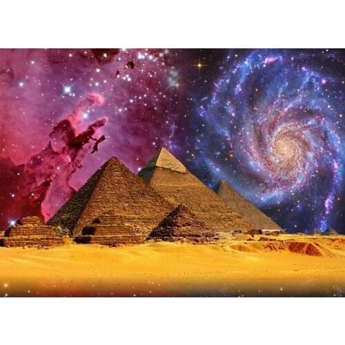 Diy Diamond Painting"Pyramid of Egypt"Full Square Drill Mosaic Crystal Rhinestones Embroidery Sky View Cross Stitch Home Decor